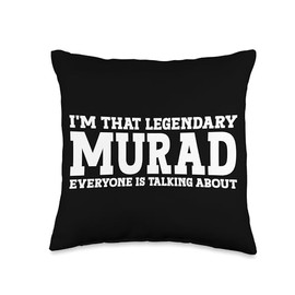Murad Personal Name First Name Funny Murad Throw Pillow