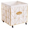 Mxfurhawa Laundry Hamper,Collapsible Laundry Basket Large Capacity Metal Laundry Hamper