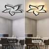 JAYMP 25.6" Flower Shaped Ceiling Light Dimmable Modern Ceiling Lamp