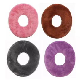Donuts 국내산 초극세사 도넛 마사지 얼굴베개 [퍼플] Domestic Ultra-Fine Micromink Donut Massage Face Pillow [Purple]