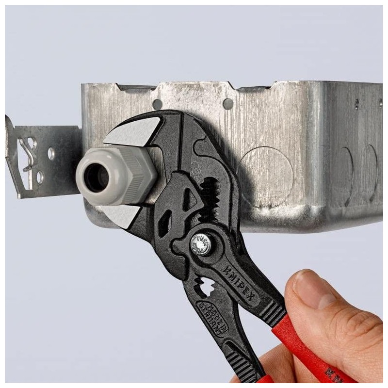 KNipex KNIPEX 8601-180SB Plier Wrench Plastic Coated Handle 8601-180SB