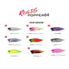 Duo ACC0580 Rare Popper 64 Chinu Lure, Red Hot Chili