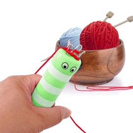 Spool Knitter, DIY Knitting Household Blister Card Bee Rope Accessory Knit Loom Set French Knitter Yarn Winding Tool Mini Knitted Weaving Starter Beginner