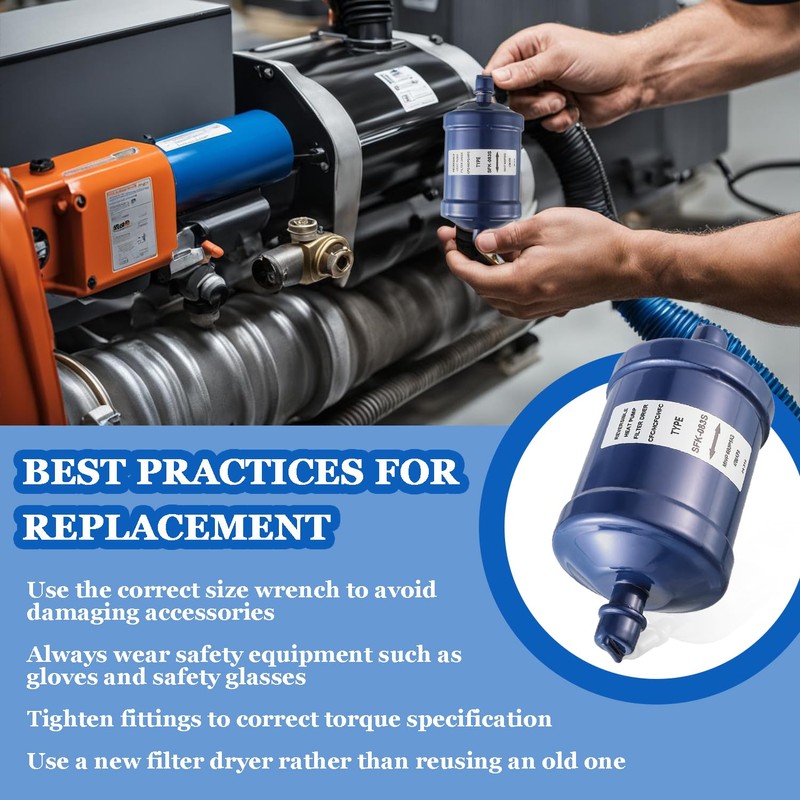 BOJACK Refrigerant Filter Drier Bi-Flow Liquid Line SFK-083S 3/8" Sweat