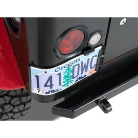 Warrior Products 1561 Side Mount License Plate Bracket with LED Light for Jeep TJ