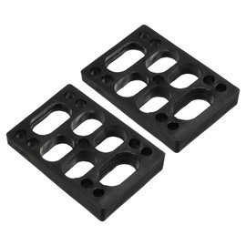 PATIKIL Skateboard Riser Pads, 2 Pack PU 3x2 Skateboard Riser Pads Angled Wedge Shock Pads for Skateboard Truck, Black