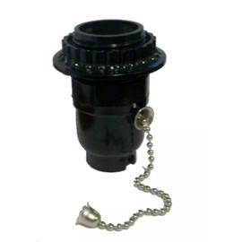 PHENOLIC OFF/ON PULL-CHAIN SOCKET W/SCREW CAP W/1/4 IPS HOLE  TR-31PCS-1/4 IPS