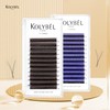 Kolybel YY Blue+Purple Eyelashes Extension Y Shaped 0.07mm C Curl