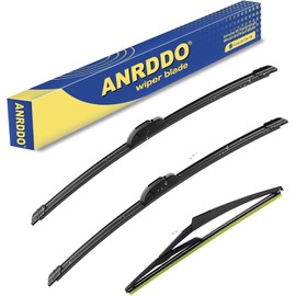 3 Wipers Replacement For Nissan Rogue 2008 2009 2010 2011 2012 2013 Windshield Wiper Blades Original Equipment Replacement - 26"+14"+12" (Set of 3) U/J HOOK