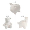 Fun Express 3" – 5 1/4" DIY Ceramic Animal Coin