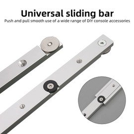 Slot Mitre Bar, Guide Rail, Table Saw Made of Aluminium Alloy, T Groove Rail, Durable in Use, Mitre Gauge and Jig Bar, DIY Woodworking Tools (1, 300 mm)