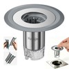 1.25"-2.6" Shower Drain Hair Catcher, Magnetic Floor Drain Stopper(1 Pack)