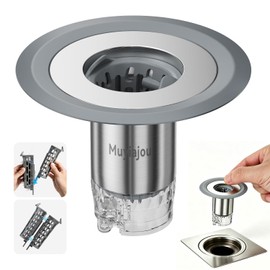 1.25"-2.6" Shower Drain Hair Catcher, Magnetic Floor Drain Stopper(1 Pack)