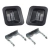 HERCOO License Plate Lights Lamp Lens Black Clips Housing Compatible