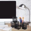 Colingmill 6 Set Slatwall Cups with Hook Black Metal Slatwall