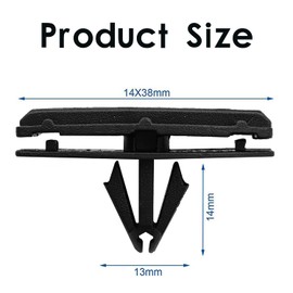 Rydowenna 20PCS Fender Flare & Rocker Moulding Clips Compatible with Jeep Wrangler JK & Unlimited JK Ram 4500 Ram 5500.68039280-AA, black, m