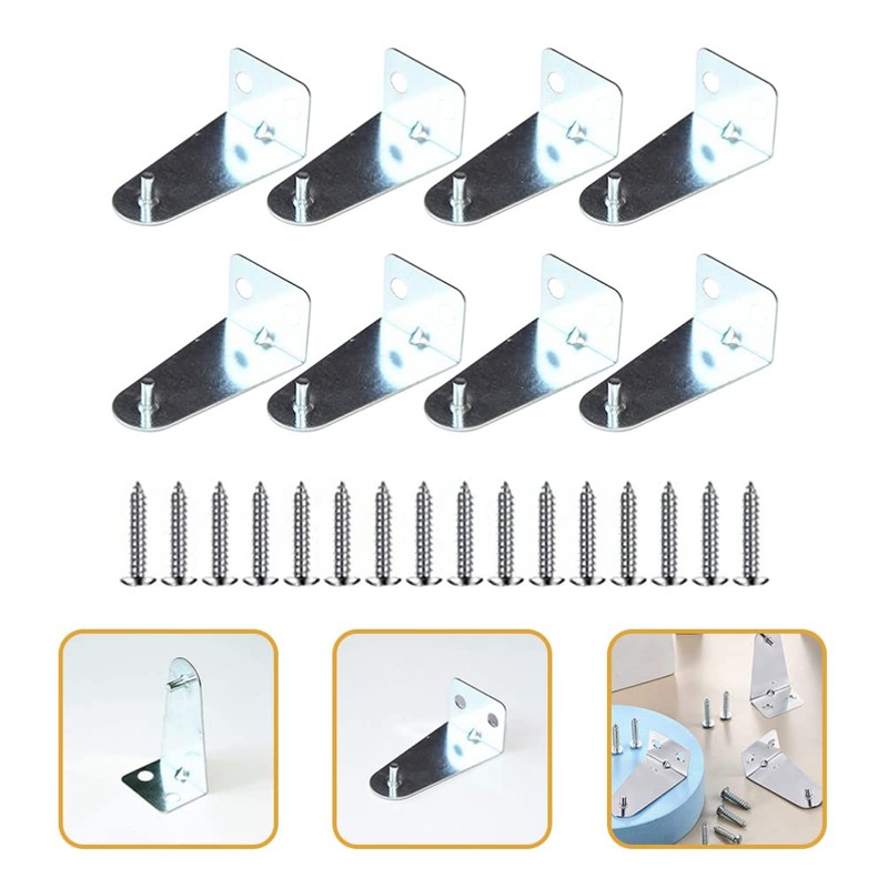 iplusmile Blind Brackets Blind Holder: 8pcs Metal Hold Down Brackets