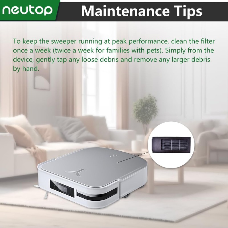 Neutop HEPA Filter Replacement Compatible with Ecovacs Deebot X2 Omni