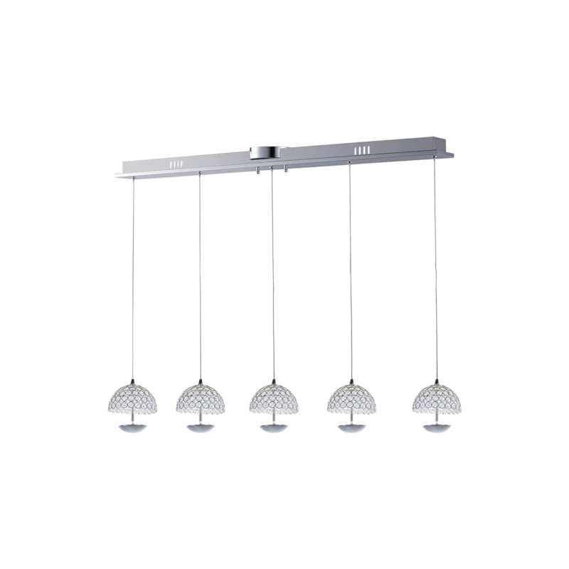 ET2 E24495-20PC, Parasol Mini Pendant, 5 Light LED, Chrome