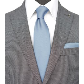 ZENXUS - Corbata extra larga para hombres grandes y altos, 63 o 70 pulgadas, talla XL, 09 Dusty Blue, XL