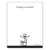 Pooping is Awesome Paper Pad - 4.25 x 5.5 inch, 50 sheets - Funny Office Desk Gag Gift for Boss, Coworker