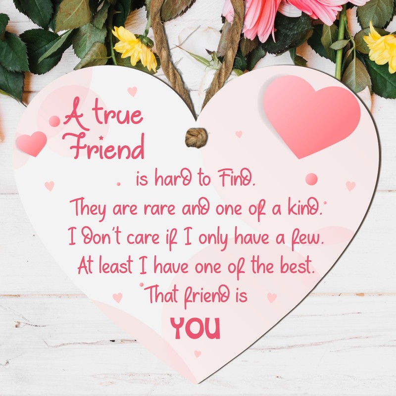 A True Friend Is Hard to Find | Heartfelt Wooden