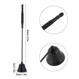 Hztyyier 1 Unids extintor de Velas de Mecha Moda Acero Inoxidable Mango Largo Campana En Forma de Vela Apagador Herramienta(#1)