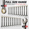 WOBANK 22-Piece Ratcheting Wrench Set, Ratchet Combination Wrenches Set with