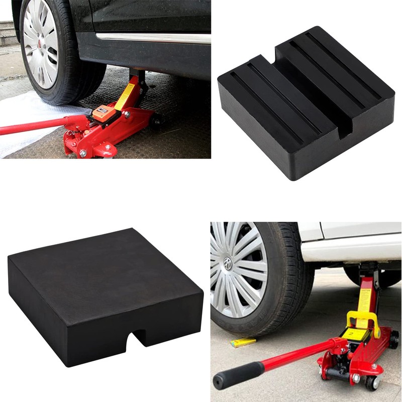 EXLECO 2 Pcs Car Jack Pad Rubber (75x75x25mm) Universal Rubber