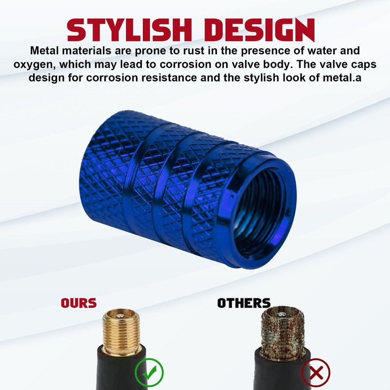 x xotic tech 4pcs American Flag Tire Valve Stem Cover