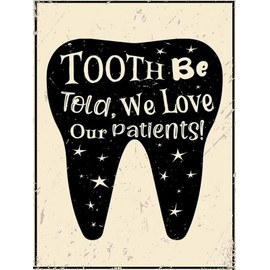 YEEIFFD 5D Diamond Art Dental Quote Tooth Be Told We Love Our Patients Diamond Painting Kits for Adults DIY Paint by Number for Home Recreation and Wall Decoration 12x16 Inches