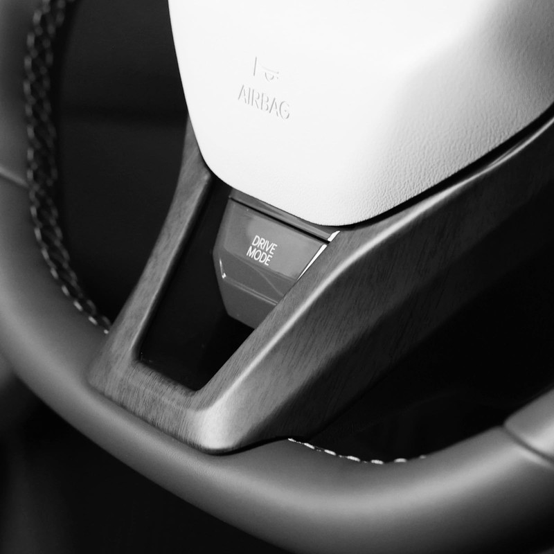 JUIVEEL ABS Car Steering Wheel Frame Cover Steering Wheel Button