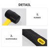 SHINEOFI Rubber Mallet with Rubber Handle Durable Soft Hammer for