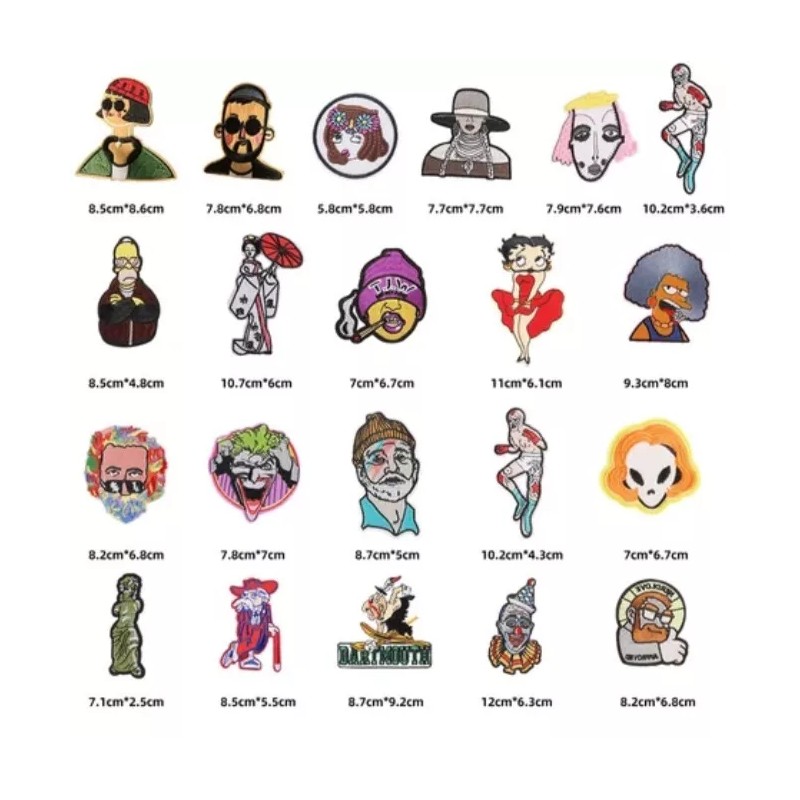 Homer Simpson Embroidery Iron On Patch 8.5cm X 4.8cm