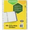 Marbig Indices & Dividers 5 Insert Tab Extra Wide A4