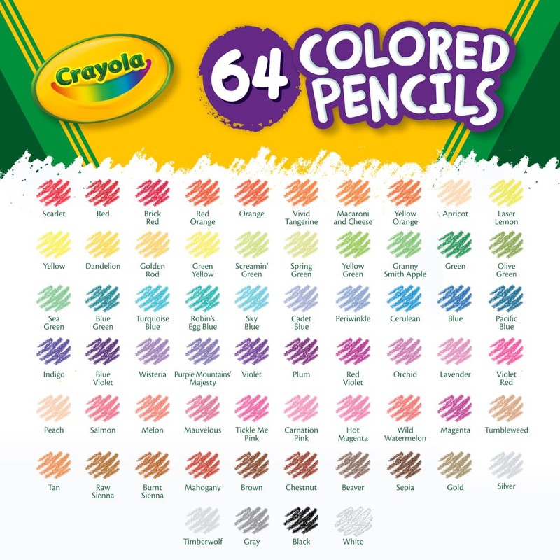 Crayola Mini Colored Pencils (Colors may vary), Coloring Supplies for
