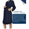 QTECLOR Mommy Robe for Maternity with Matching Swaddle Blanket Girls