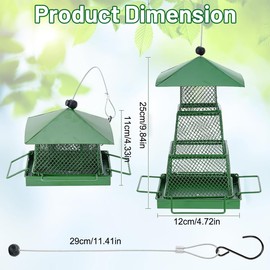 AIMALL Robust All-Season Automatic Bird Feeder with Easy Refill Design, Suitable for Various Outdoor Environments