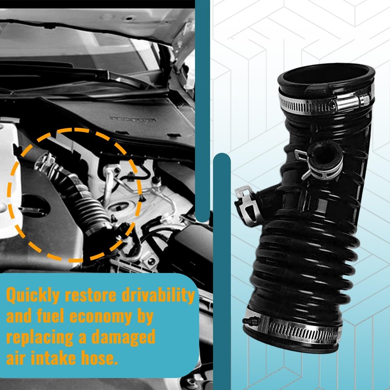Right Left Rear Engine Air Intake Hose, Compatible with G35