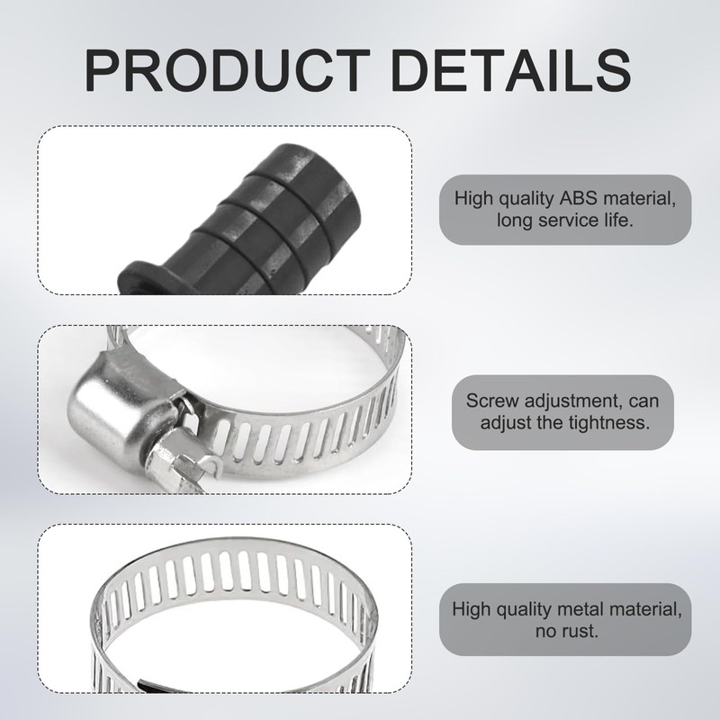 2 Sets Washing Machine Drain Hose Connector, Dishwasher Pipe Connector