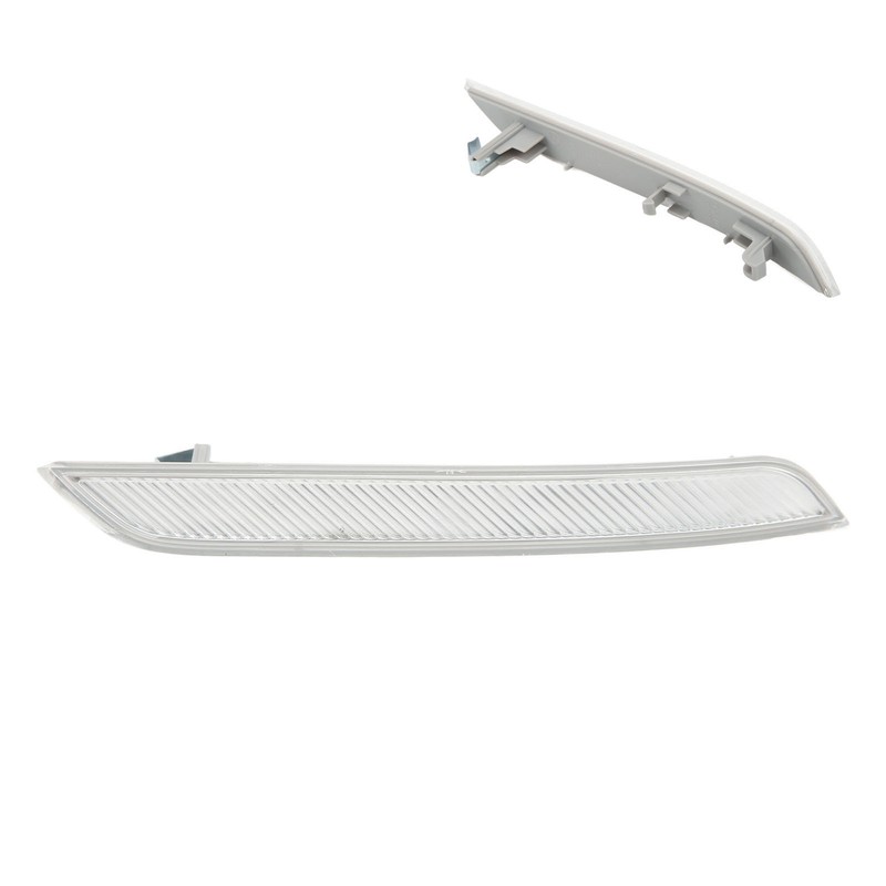 Front Bumper Reflector Clear White Improve Car Visibility Side Marker