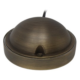 Lightkiwi P8015 Half Moon Deck Light for Low Voltage Landscape Lighting, Brass (Light Bulb Not Included)