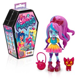 CRAZE Glam Monstars - Doll with Creepy Fashionable Clothes, Pet & Handbag, Monster Doll to Collect