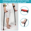 Antdvao Forearm Crutches Pair, Folding Forearm Crutches Lightweight Adjustable，with Rubber