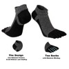 VWELL Toe Socks for Men Women Ankle Cotton Five Fingers