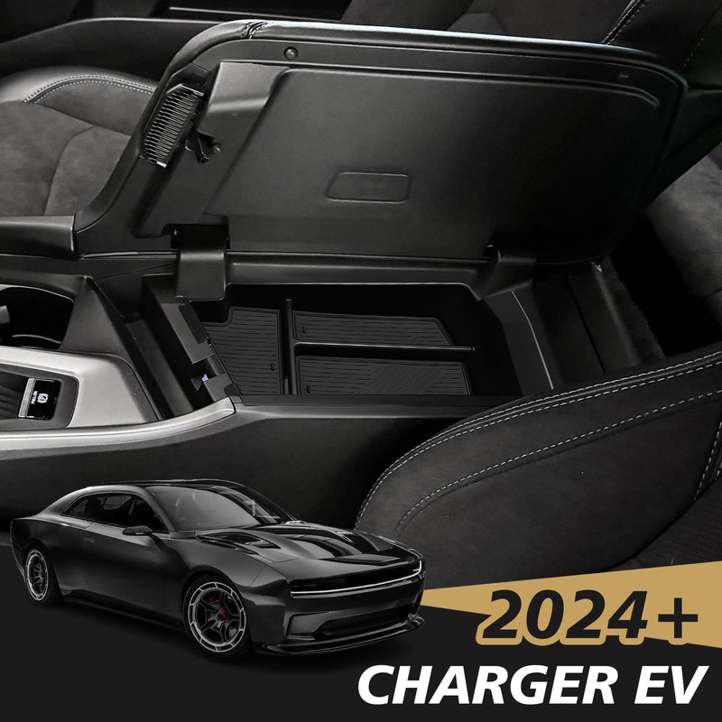 BestEvMod Center Console Organizer Compatible with 2024 2025 Dodge Charger