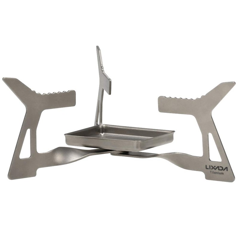 Lixada Ultralight Folding Camping Titanium Hardened Alcohol Stove 0.5 oz