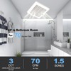 Tech Drive Bathroom Exhaust Fan with Light, 70 CFM,Super Quiet