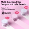 Acrylic Nail Kit with Drill: 20g Clear White Pink Acrylic