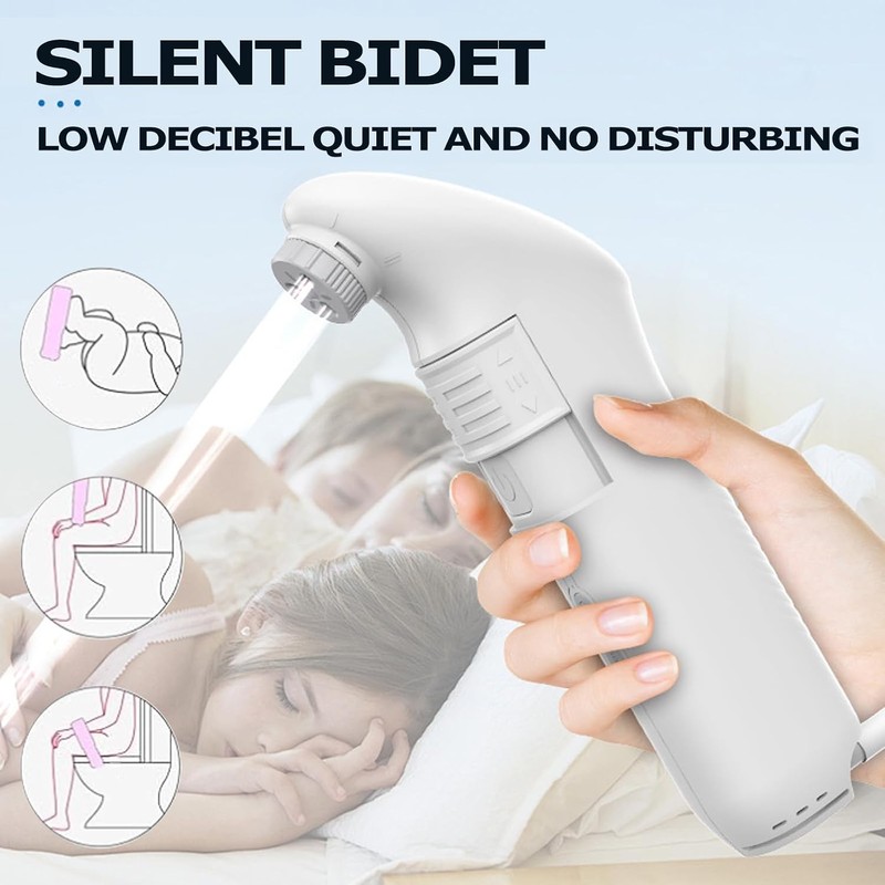 Ducha De Glúteos para Hombres Mujeres Niños,2.5L Eléctrica Portable Bidet,Botella